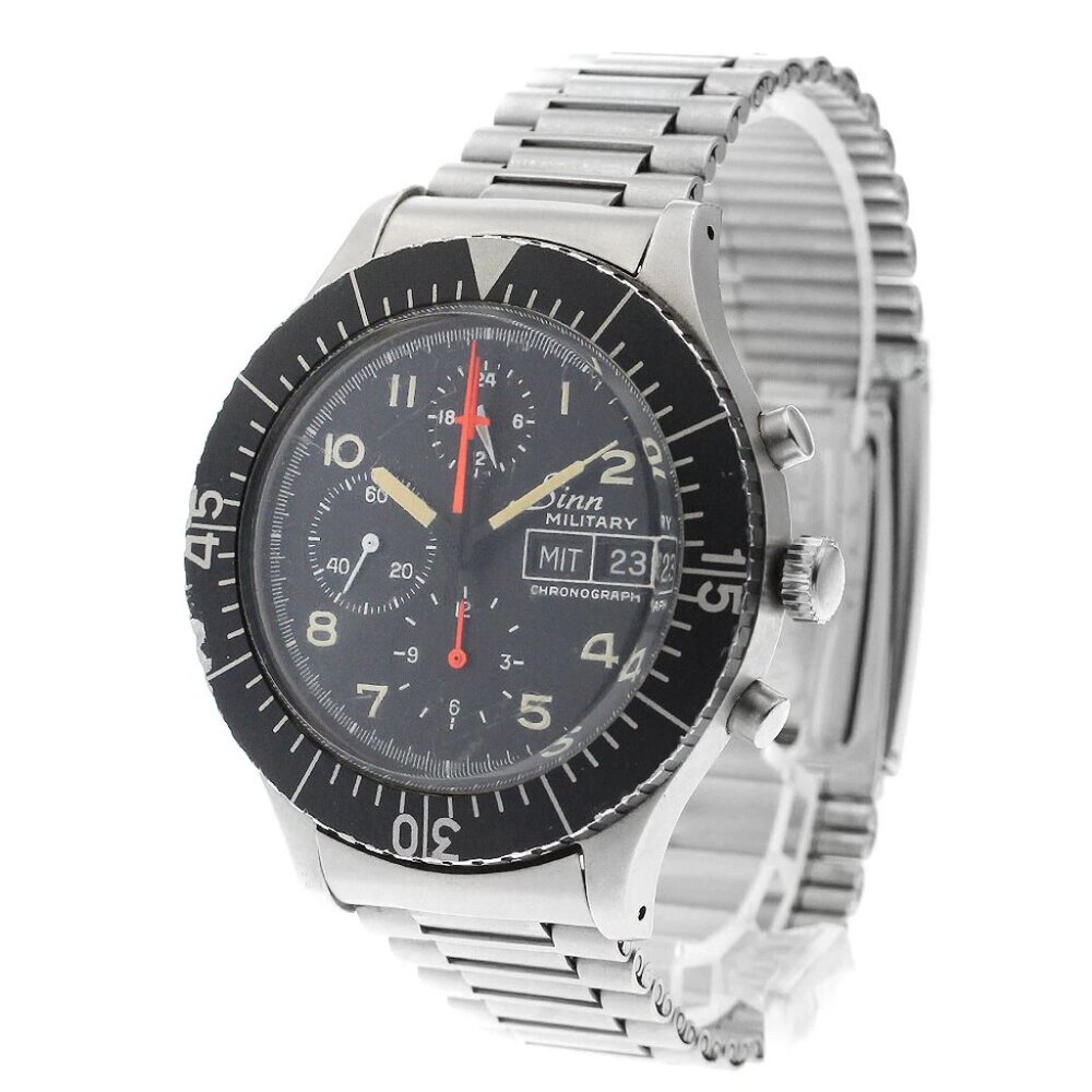 Sinn military pilot 156.B Chronograph day date black Dial Automatic Men's_891086
